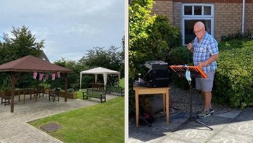 Maintenance team turned singing entertainer at Dunstable home